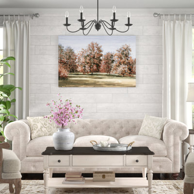 Arbre peint d’automne-impression sur toile