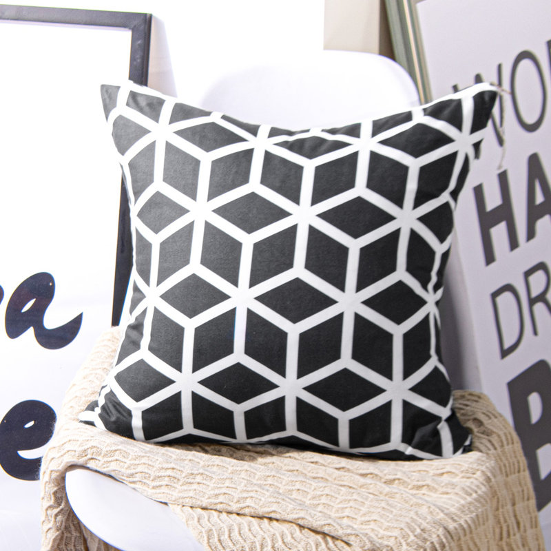 Housse de coussin moderne carré