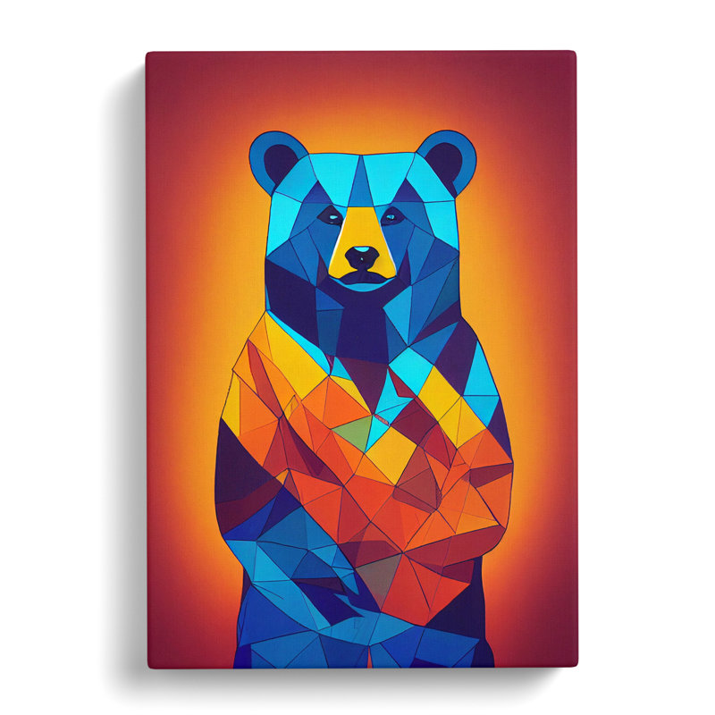 Bear Pop - Wrapped Canvas, 50cm H x 35cm W x 3cm D