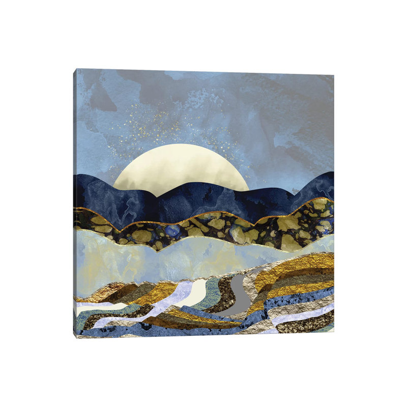 Firefly Sky - impression d'art graphique, Pas de tapis, Toile tendue, H 12 po x l 12 po x P 0,75 po