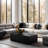 Slice Teak Coffee Table, Rectangle, Black
