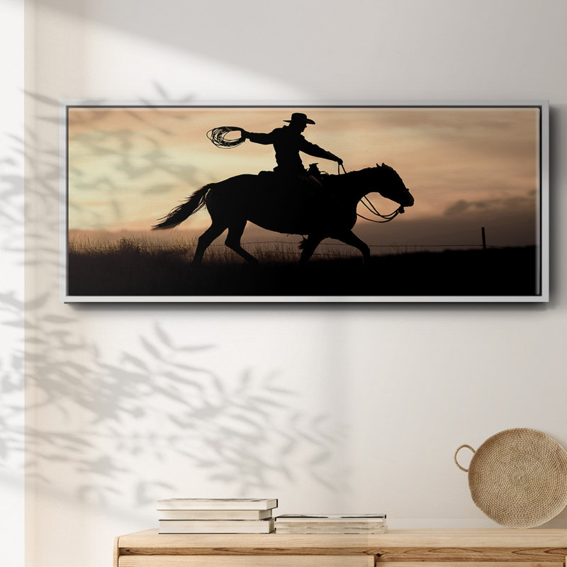 «Rope and Ride I», toile encadrée, H 20 po x l 50 po