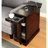 Multifunctional Nightstand In Cherry With And Cup Holder Storage Compartment Rectangular Side Table-807053623