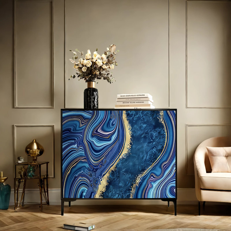 Buffet en bois massif French Luxury