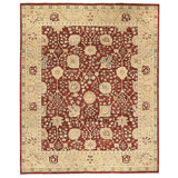High-Quality Hand-Knotted Red And Gold Area Rug