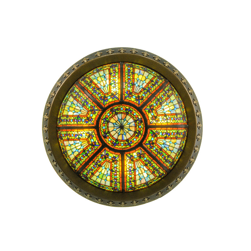 Meyda Tiffany & Stained Glass 4 - Light Flush Mount