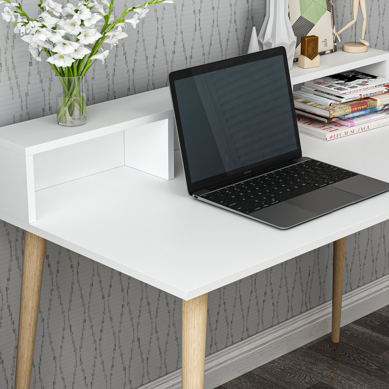 Bureau d'étudiant, H 60 po x l 120 po x P 75 po, Blanc