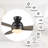 48" 3 - Blade  Flush Mount Smart Ceiling Fan with Light-1050936614-1050936795