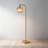 Medieval style metal glass floor lamp-509533751
