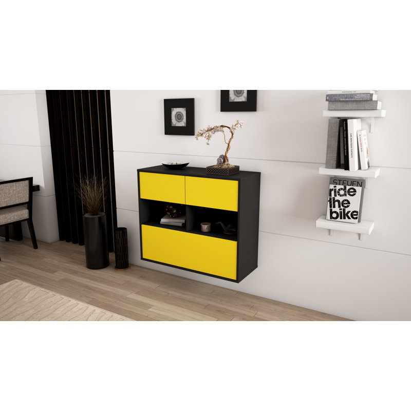 Rowles 92cm Sideboard, Yellow