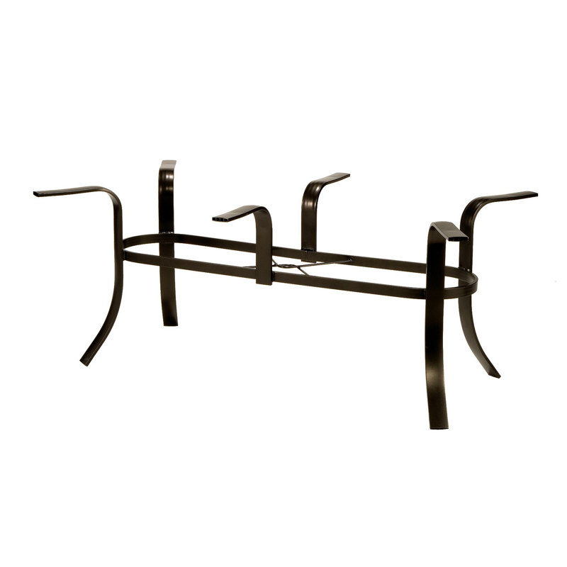 Winston Black Steel Outdoor Dining Table Base