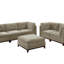 Canapé modulaire en tissu Camel Chenille