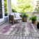 Machine Washable Indoor/Outdoor Xhevrie Purple Rug