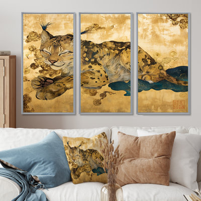 Telana - Leopard/Cheetah Animal Wall Art Living Room Set