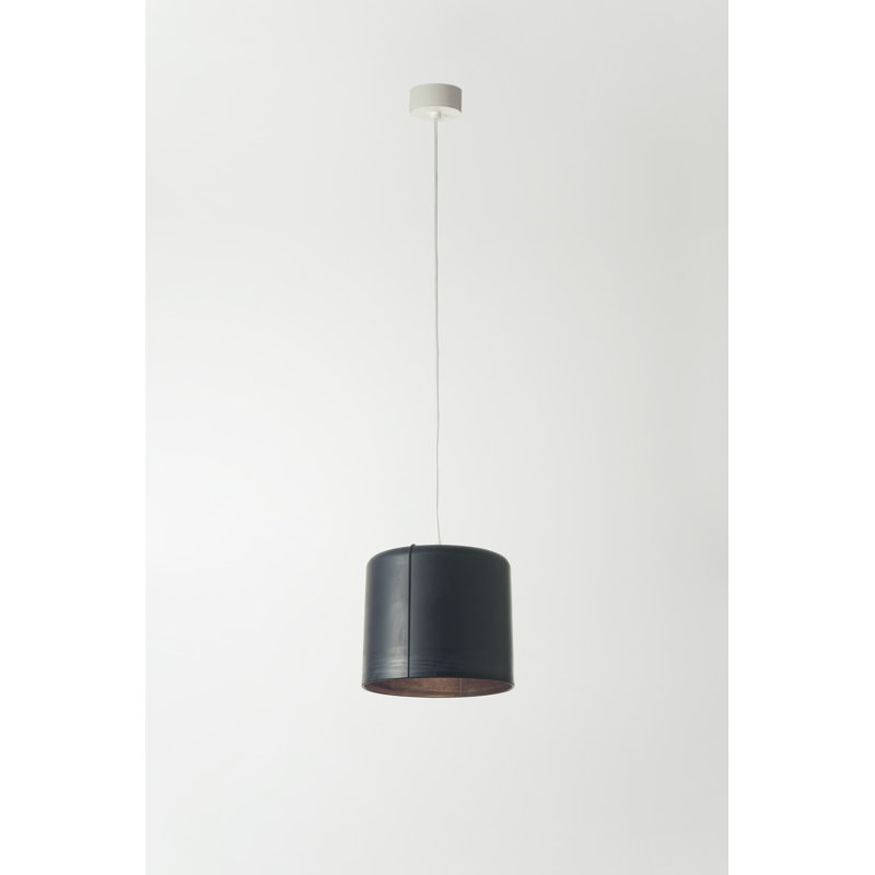Be.pop 1 - Light Cylinder Pendant, Light Grey, Black