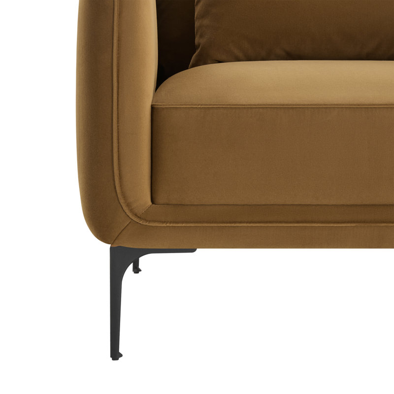 Fauteuil Rae, Soren Ochre Performance Velvet