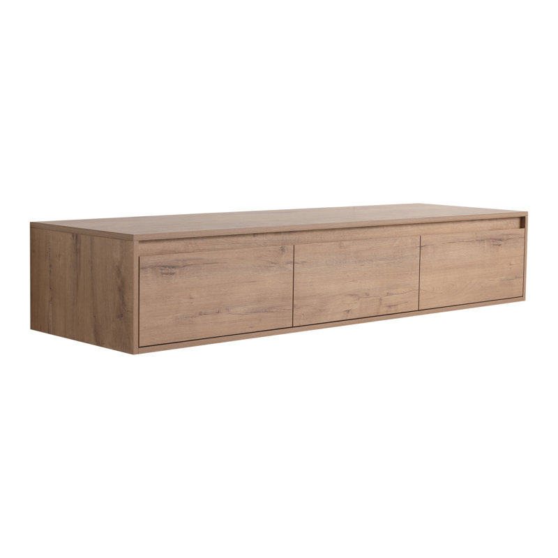 Armoire de salle de bain, tiroir, conception à fixation flottante, meuble-lavabo de salle de bain