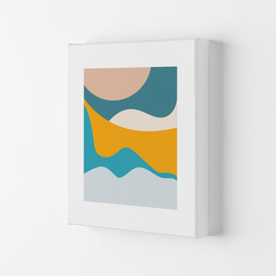 Mita Teal Dunes N14 by Pixy Paper - Print