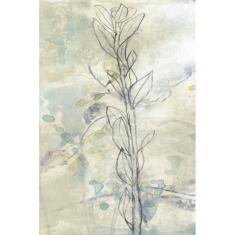 Shape Stem I by Jennifer Goldberger - Wrapped Canvas Painting, 46cm H x 30cm W x 3.8cm D
