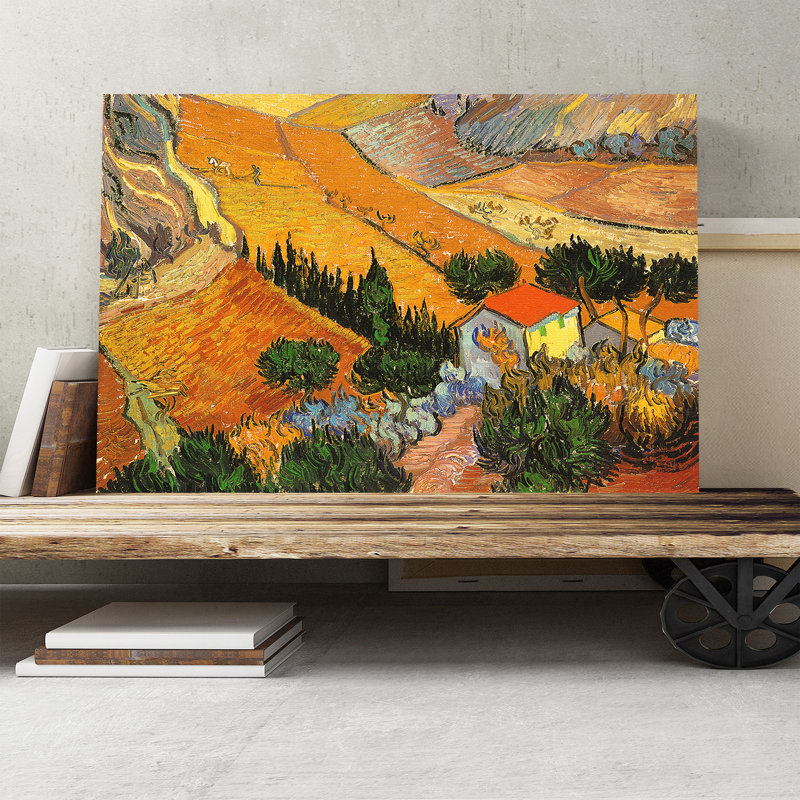 Landscape by Vincent Van Gogh - Wrapped Canvas, 40cm H x 60cm W