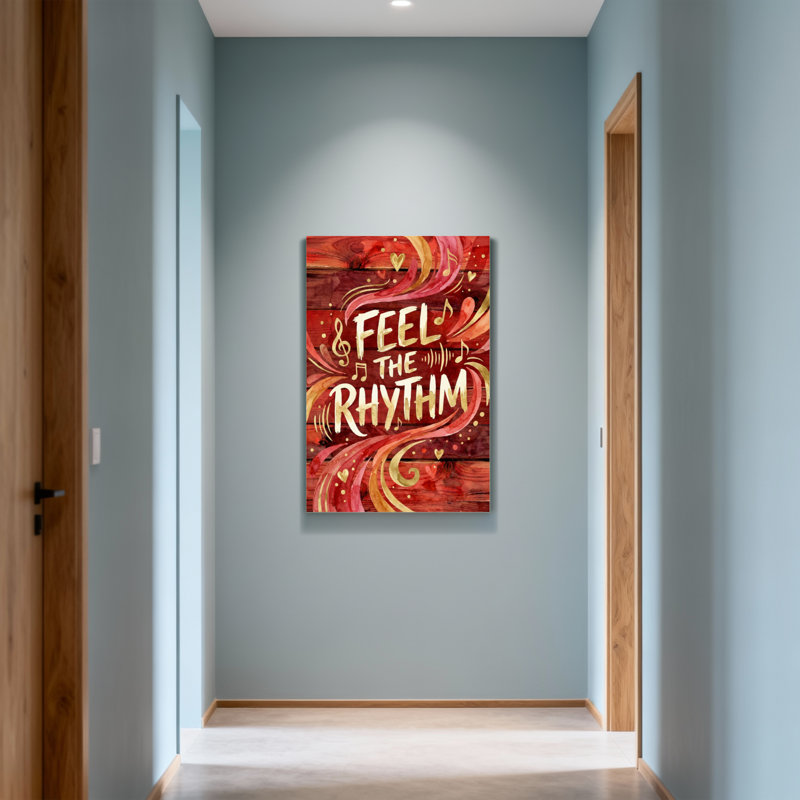 «Valentine's Day Feel The Rhythm Music», reproduction d'art, H 30 po x l 20 po