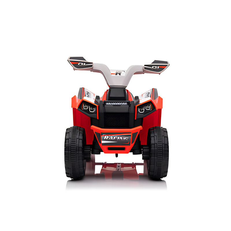 Véhicule électrique pour tout-petits, style quad à 6 roues, 6 V, 7 Ah, avec musique.