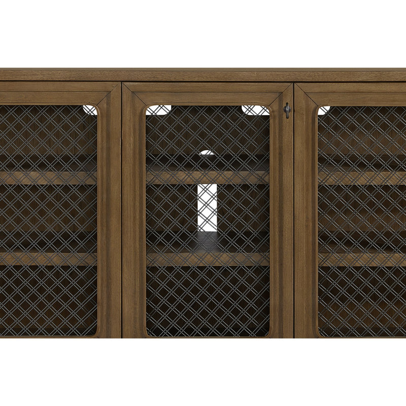 Console 84 po Almond - Très grande table d'appoint moderne pour le salon, la salle à manger et le vestibule