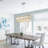 6 Light Spiral Crystal Chandelier Rectangular Pendant Lamp