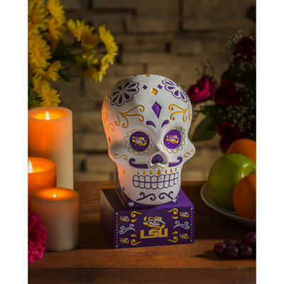 Bohnert Sugar Skull Resin Garden Statue