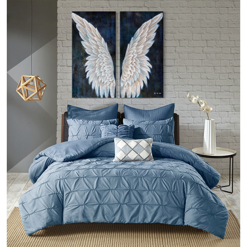 Glitter Pair Of Wings by Grant Wood - 2 Piece Wrapped Canvas Painting