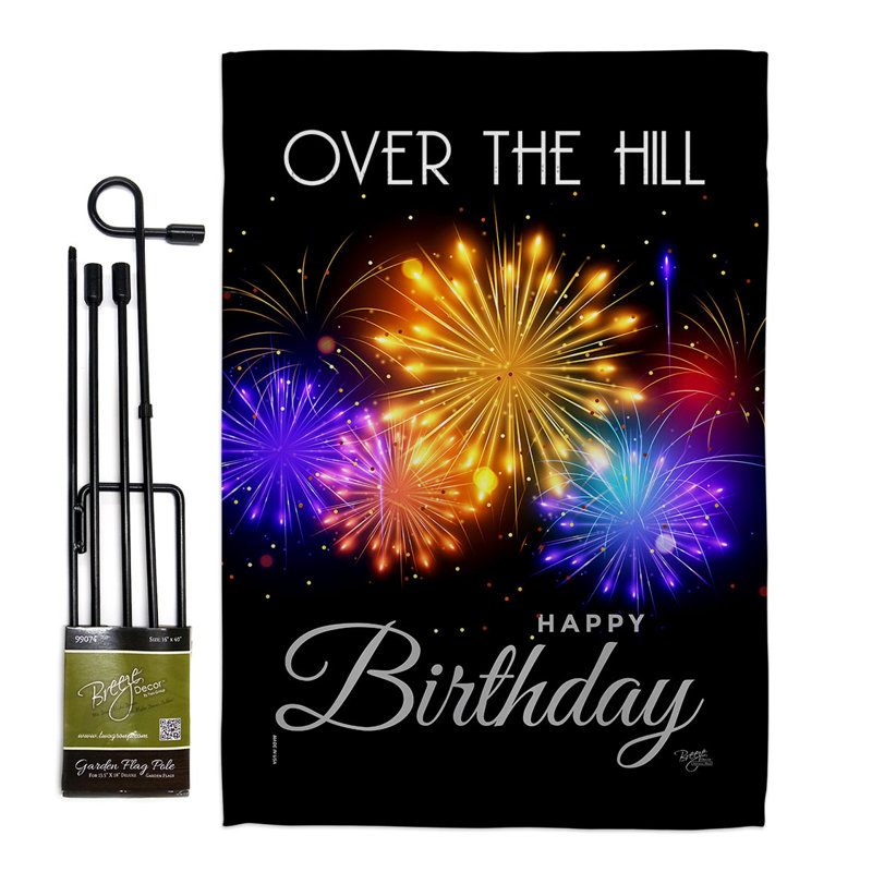 Double Sided 222'' H x 156'' W Polyester Flag Set