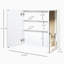 Armoire de salle de bain à miroir, armoire à pharmacie à cadre en acier 24 po x 22 po, rangement mural avec portes doubles