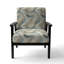 Sculptural Simplicity - Fauteuil rembourré contemporain, fauteuil d'appoint beige