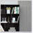 Bookcase, Bookshelf with Doors-1707658305