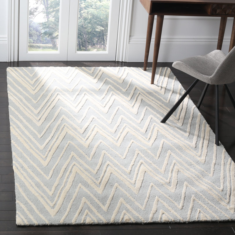 Tapis en laine touffeté à la main Sanyla, Rectangle 4 pi x 6 pi