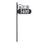 Nite Bright Scroll Reflective Address Post Lawn Insert