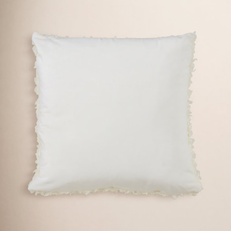 Heijo Faux Lamb Fur Pillow, Cover Only, Ivory