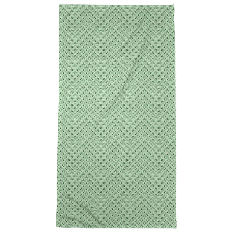 Serviette de bain géométrique katelyn elizabeth, Vert