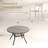 5-Piece Round Outdoor Dining Set With Stackable Metal Armchairs-394440118-394440119