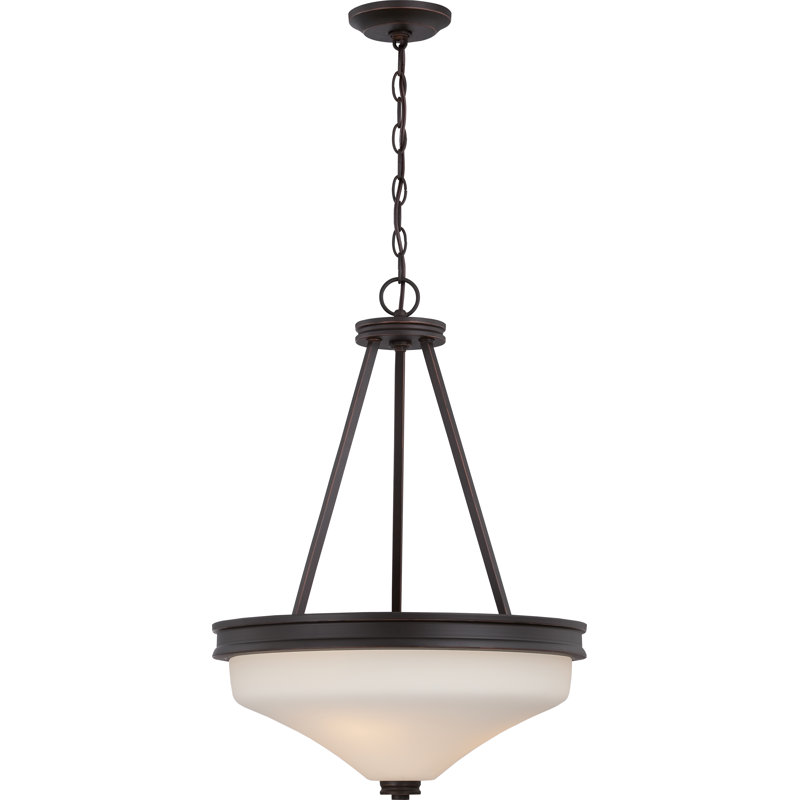 3 - Light Empire Chandelier, Mahogany Bronze