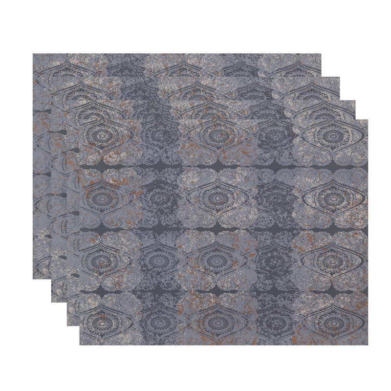 Ensemble de napperons 4 pièces Harrel, Gris