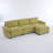 Modular Sectional Sofa With Movable Ottoman-1155593604