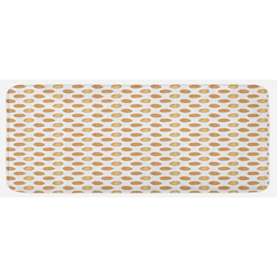 Tapis de cuisine noyer