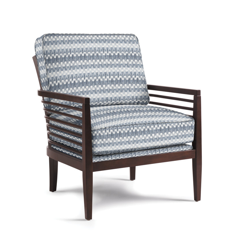 Java Club Chair, Ocean Polyester Blend