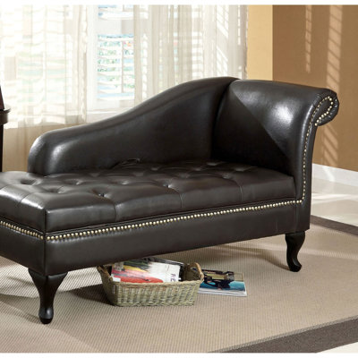 Chaise de rangement transitionnelle l 62,4 po, noir