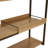 Industrial MDP 3-Shelf Console Table with Serving Tray, Brown
