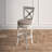 Swivel Upholstered Counter Stool with Solid Wood Frame-539139260