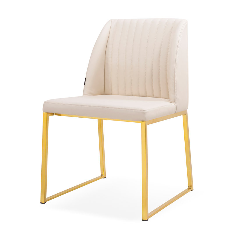 Chaise d'appoint Daphne, Crème / doré
