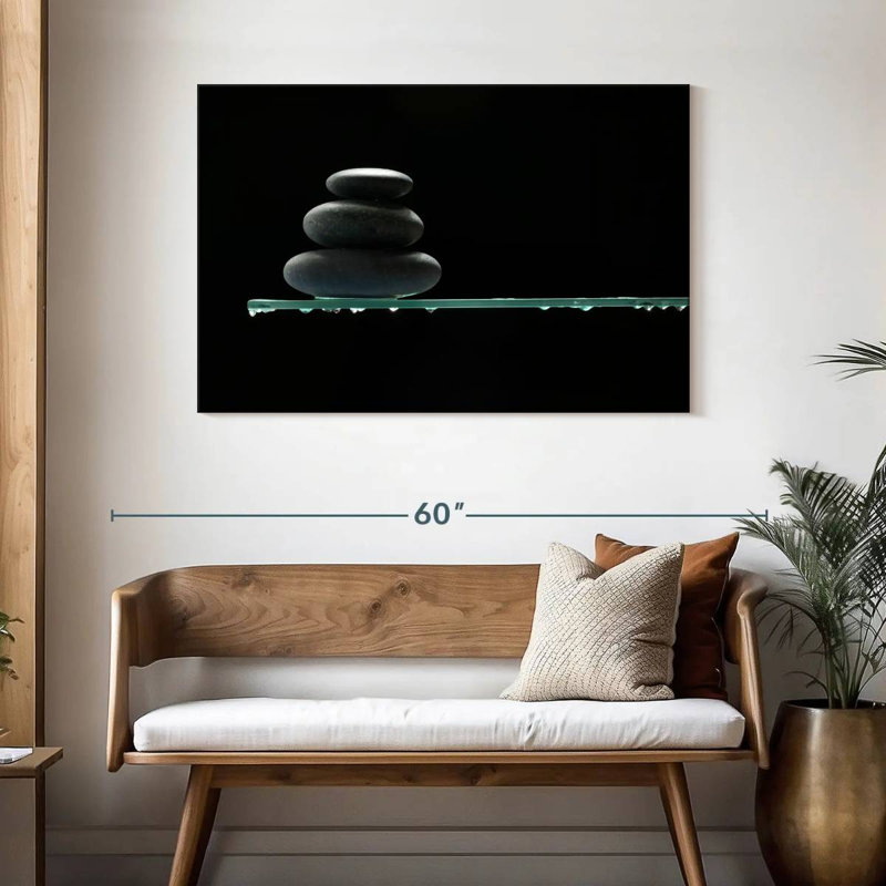 Kerrick Stacked Zen Pebbles, 30" H x 45" W