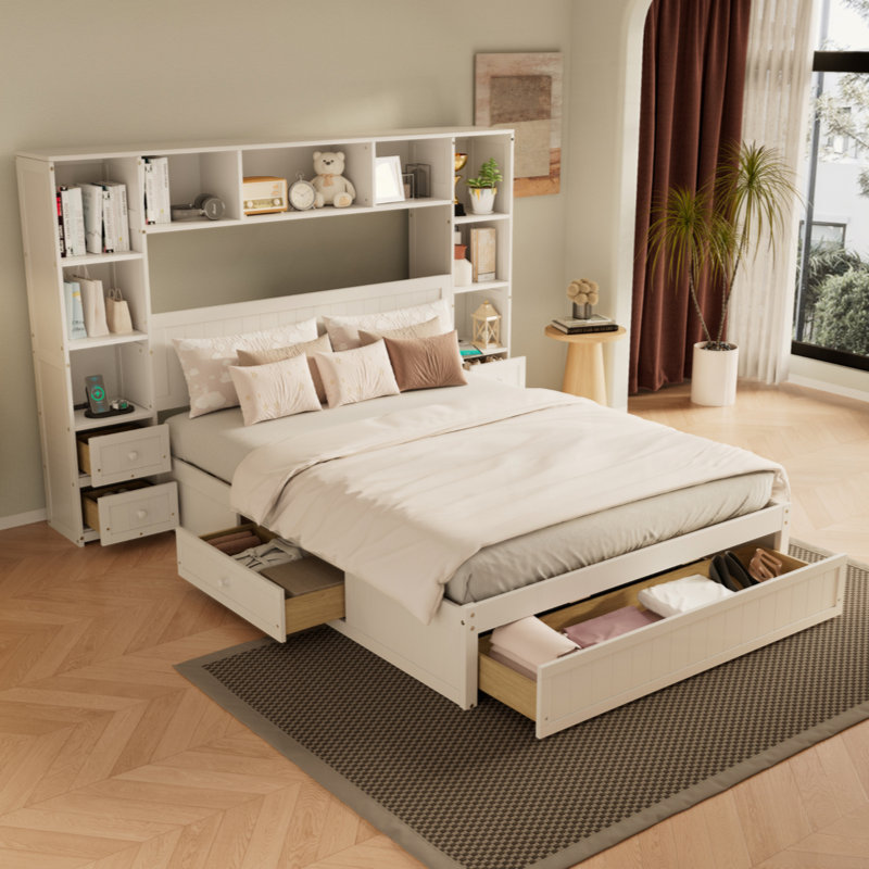 Lit plateforme Pine Wood, Grand